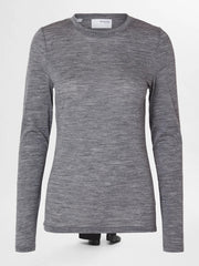 Selected Femme Wola Knit Top Grey