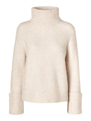 Selected Femme Sia Knit High Neck Sweater Birch