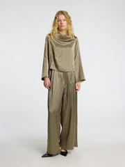 Selected Femme Selene Wide Leg Trouser Vetiver