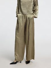 Selected Femme Selene Wide Leg Trouser Vetiver