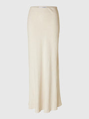 Selected Femme Viva Lena Skirt Sandshell