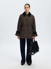 Selected Femme Wilma Jacket Chocolate/Black