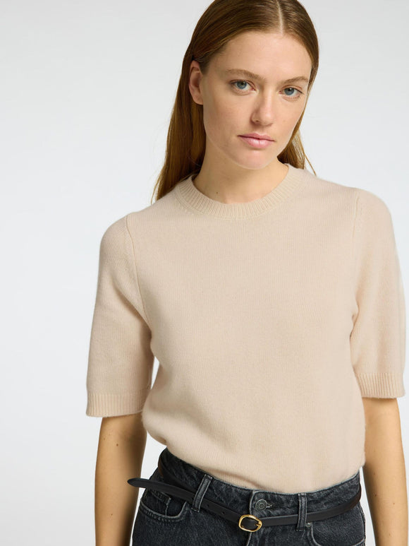 Selected Femme Cille Knit Top Birch Melange