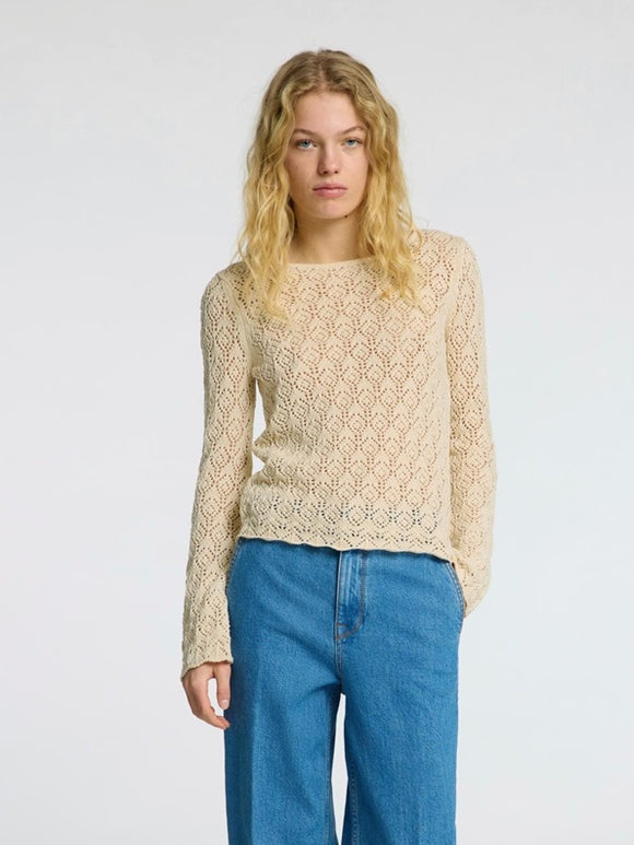 Selected Femme Niva Knit Top Birch