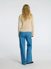 Selected Femme Niva Knit Top Birch
