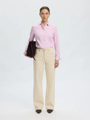 Selected Femme Romie Fitted Shirt Orchid