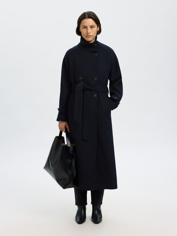 Selected Femme Madeline Coat Navy