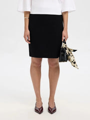 Selected Femme Darla Knit Skirt Black