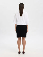 Selected Femme Darla Knit Skirt Black