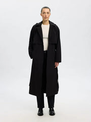 Selected Femme Aline Trenchcoat Black