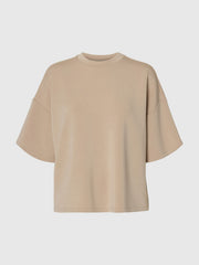 Selected Femme Oversized Tee Pure Cashmere Beige