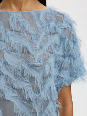 Selected Femme Myline Top Dusty Blue