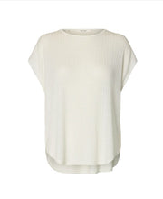 Selected Femme Naja Knit Top Snow White