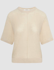 Selected Femme Jane Knit Top Sandshell