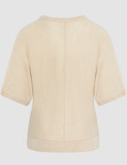 Selected Femme Jane Knit Top Sandshell