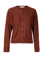 Selected Femme Jane Cardi Cherry Mahogany