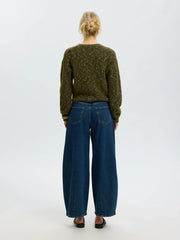 Selected Femme Kat Knit Cardi Fir Green