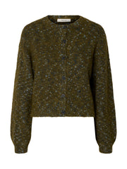 Selected Femme Kat Knit Cardi Fir Green