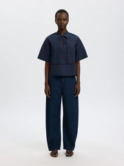 Selected Femme Delia Top Dark Sapphire