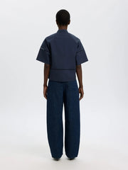 Selected Femme Delia Top Dark Sapphire