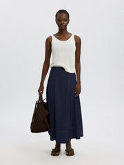 Selected Femme Delia Skirt Dark Sapphire