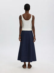 Selected Femme Delia Skirt Dark Sapphire
