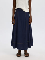 Selected Femme Delia Skirt Dark Sapphire