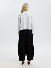 Selected Femme Romie Striped Shirt Green/White