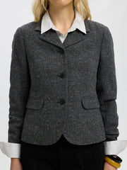 Selected Femme Clea Short Blazer Black Multi