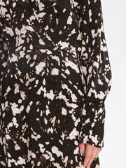 Selected Femme Justine Wrap Dress Java Print