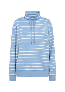 Soya Concept Barni 21 Striped Sweatshirt Crystal Blue