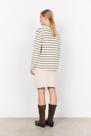 Soya Concept Barni 26 Striped Sweatshirt Cream