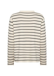 Soya Concept Barni 26 Striped Sweatshirt Cream