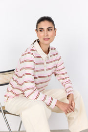 Soya Concept Base 2 Striped Polo Shirt
