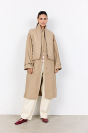 Soya Concept Benete 1 Waistcoat Camel