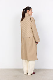 Soya Concept Benete 1 Waistcoat Camel