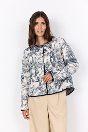 Soya Concept Carli 3 Jacket Navy/Cream Print