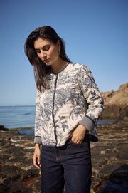 Soya Concept Carli 3 Jacket Navy/Cream Print