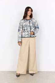 Soya Concept Carli 3 Jacket Navy/Cream Print