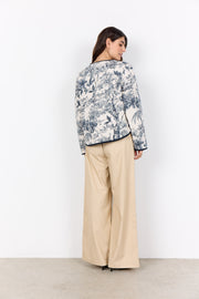Soya Concept Carli 3 Jacket Navy/Cream Print