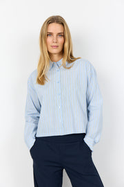Soya Concept Cassy 1 Striped Shirt Blue