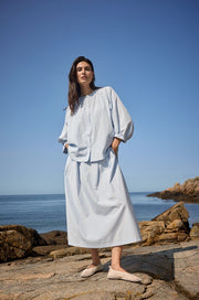 Soya Concept Cassy 3 Striped Blouse Blue