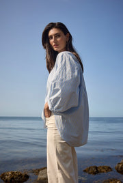 Soya Concept Cassy 3 Striped Blouse Blue