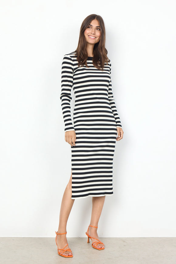 Soya Concept Djaka 2 Knitted Striped Dress