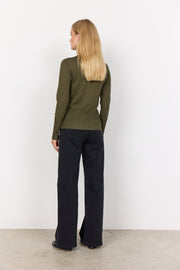 Soya Concept Dollie 145 Knit Pullover Dark Olive