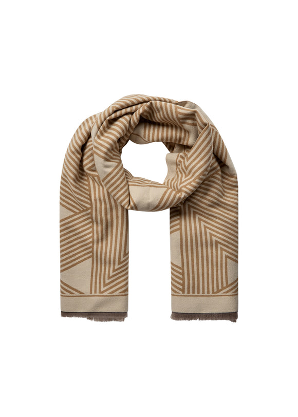 Soya Concept Florence 1 Scarf Desert Brown Print