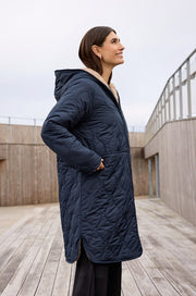 Soya Concept Gela 3 Reversible Coat Navy/Camel