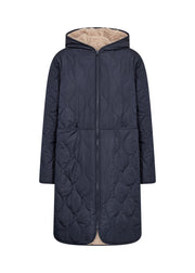 Soya Concept Gela 3 Reversible Coat Navy/Camel