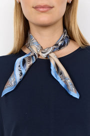 Soya Concept Ginette 1 Scarf Blue Print