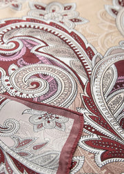 Soya Concept Ginette 1 Silk Scarf Dark Plum Print